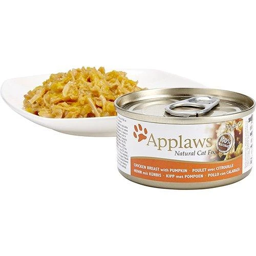 APPLAWS vištiena Selection in Broth - šlapias kačių ėdalas - 12x70g