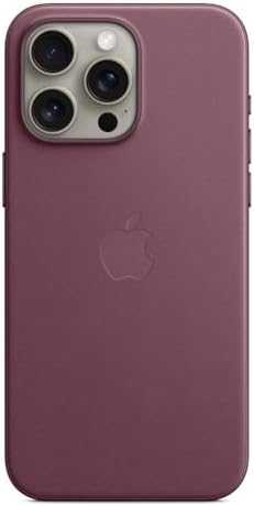 iPhone 15 Pro Max FineWoven dėklas su MagSafe - Juodas