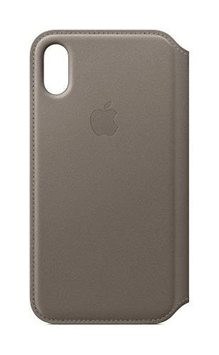 Apple iPhone X odinis atverčiamas dėklas - Rožinis (Soft Pink)