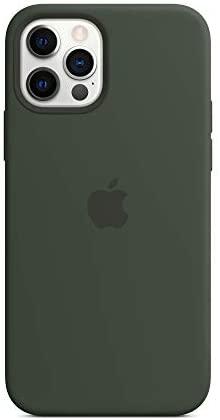 Apple iPhone 12, 12 Pro Silikoninis dėklas su MagSafe, Žalias (Cyprus Green)