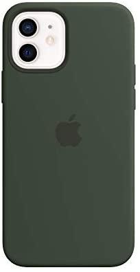 Apple iPhone 12, 12 Pro Silikoninis dėklas su MagSafe, Žalias (Cyprus Green)