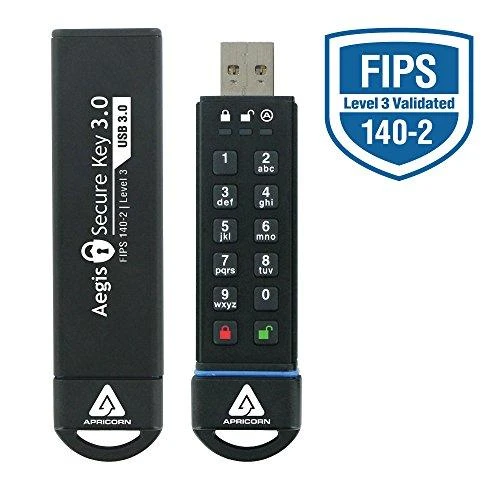 Pendrive Apricorn Aegis Secure Key 3.0, 16 GB (ASK3–16 GB)