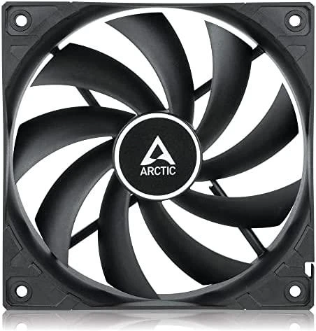 Arctic Cooling ARCTIC F12, 3-pin, 120mm, korpuso ventiliatoriai, juodi, 5 vnt.