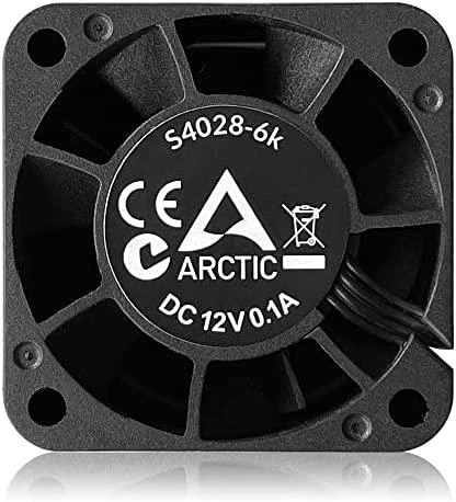 ARI ARCTIC S4028-6K Kompiuterio korpusui Ventiliatorius 4 cm Juoda 5 vnt