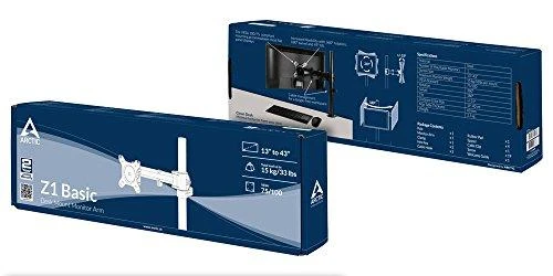 Monitoriaus laikiklis Arctic Z1 Basic AEMNT00039A, montuojamas prie stalo, iki 15 kg
