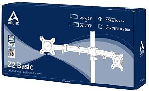 Laikiklis Arctic Z2 Basic Desk Mount Dual Monitorius Rankena (AEMNT00040A)