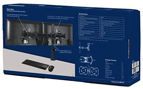 Laikiklis Arctic Z2 Basic Desk Mount Dual Monitorius Rankena (AEMNT00040A)