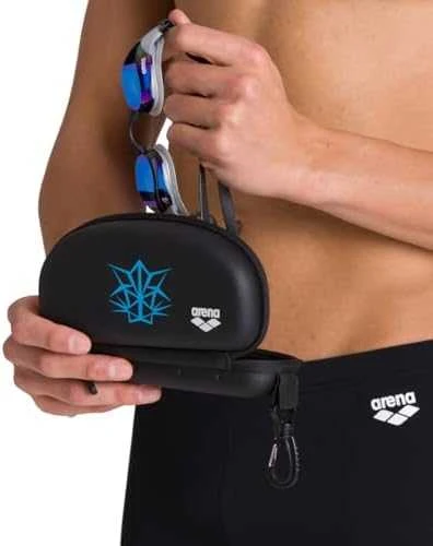 Arena Goggle Case lasikotelo Blk Sidabrinis
