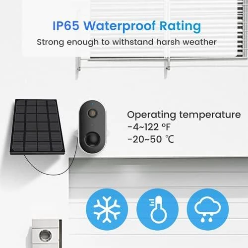 Arenti GO1+SP1 Wi-Fi baterijų kamera su saulės kolektoriumi
