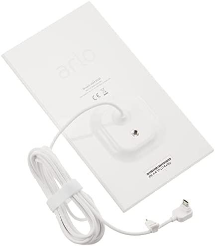 Arlo 1 kartos „Essential“ vaizdo kamerų saulės baterijos įkroviklis, baltos spalvos