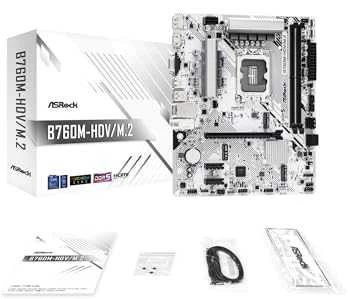 ASROCK B760M-HDV/M.2 mATX LGA1700 2xDDR5 1xPCIe 4.0 x16 LAN 1Gb/s