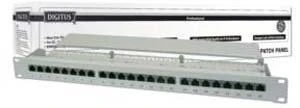 Assmann Electronic DIGITUS Patch Panel 19inch 24Port Cat6 ekranuotas pilkas RAL7035 kabelio montavimas apie LSA