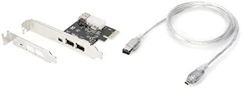 Assmann Electronic DIGITUS IEEE 1394a sąsajos kortelė PCIexpress 3 prievadas 1x int. 2x išorinis Uostai
