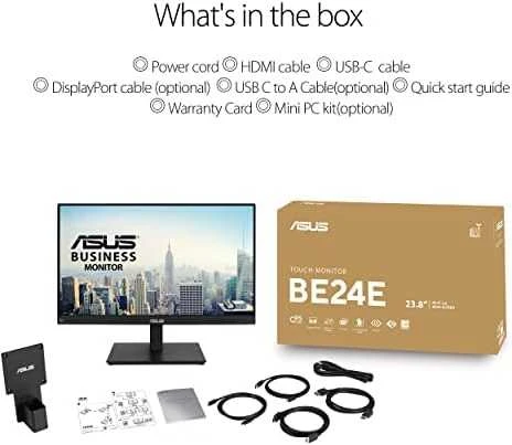 Asus Monitorius BE24ECSBT 24 ", Jutiklinis ekranas, IPS, FHD, 1920 x 1080, 16:9, 5 ms, 300 cd/m², Juodas, 75 Hz, HDMI jungtys quantity 1