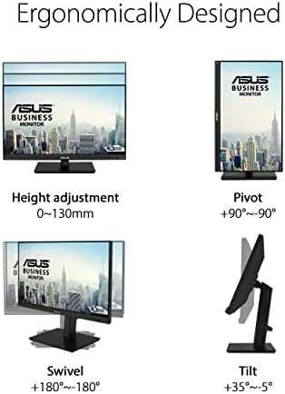 Asus Monitorius BE24ECSBT 24 ", Jutiklinis ekranas, IPS, FHD, 1920 x 1080, 16:9, 5 ms, 300 cd/m², Juodas, 75 Hz, HDMI jungtys quantity 1