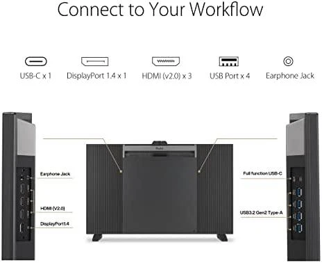 ASUS Business BE24ECSNK 24 colių 1920x1080 FHD IPS Monitorius 16:9 interneto kamera Mic DP HDMI 80W USBC MiniPC priedas