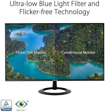 ASUS VZ27EHF Eye Care Gaming Monitorius 27 colių IPS WLED 1920x1080 16:9 100Hz 250cd/m2 1ms HDMI