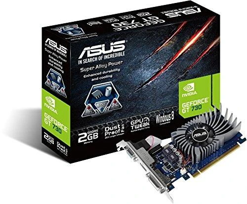 Asus | GF GT730-SL-2GD5-BRK | NVIDIA | 2 GB | GeForce GT 730 | GDDR5 | Aušinimo tipas Pasyvus | DVI-D jungtys kiekis 1 | HDMI jungtys kiekis 1 | PCI Express 2.0 | Atminties takto dažnis 5010 MHz | Procesoriaus dažnis 902 MHz
