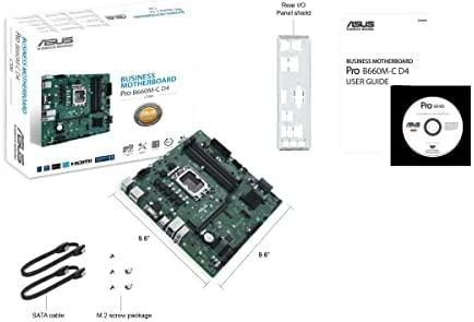 Pagrindinė plokštė ASUS Pro B660M-C D4-CSM LGA1700 mATX