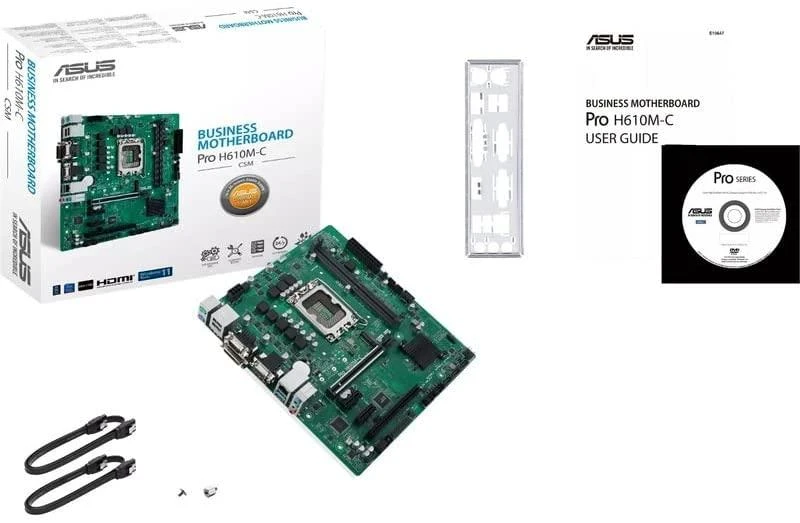 Pagrindinė plokštė ASUS Pro H610M-C-CSM/Micro-ATX/LGA1700