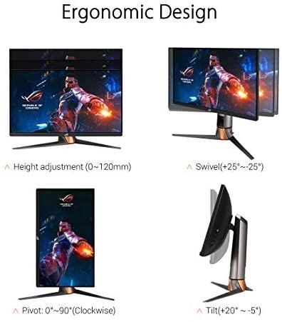 Monitorius ASUS ROG Swift PG259QN 24.5inch IPS FHD 360Hz 1ms HDMI DP 2xUSB  3.0 | Varle.lt