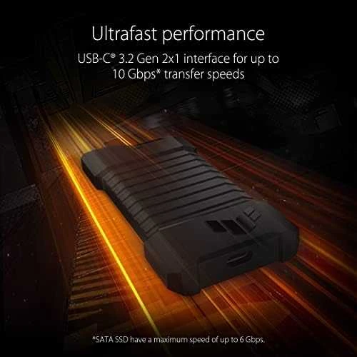 ASUS TUF Gaming A1/ USB-C 3.2 Gen 2x1 SSD enclosure, dual M.2 NVMe PCIe and SATA interfaces