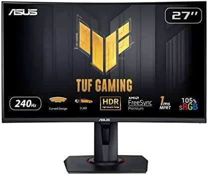 Monitorius TUF Gaming VG27VQM Curved Gaming Monitor – 27 inch/Full HD(1920x1080)/240Hz/Extreme Low Motion Blur™/ Adaptive-sync/ Freesync™ Premium/ 1ms (MPRT) aprašymas - Prekės nuotrauka Monitorius TUF Gaming VG27VQM Curved Gaming Monitor – 27 inch/Full HD(1920x1080)/240Hz/Extreme Low Motion Blur™/ Adaptive-sync/ Freesync™ Premium/ 1ms (MPRT) aprašymas - Prekės nuotrauka