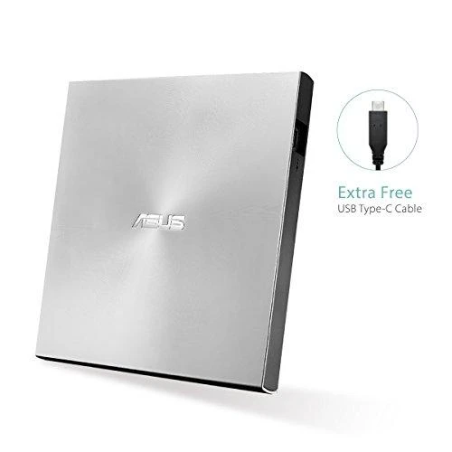Išorinis DVD įrašymo įrenginys Asus ZenDrive U9M USB/USB-C, Sidabrinis