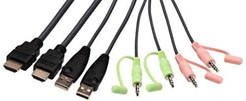 Aten | 2 prievadų USB 4K HDMI kabelis KVM jungiklis su nuotolinio prievado parinkikliu | CS22H-AT