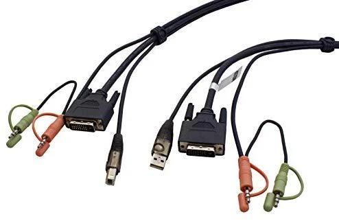Aten USB DVI-D Dual Link KVM 2L-7D02UD laidas