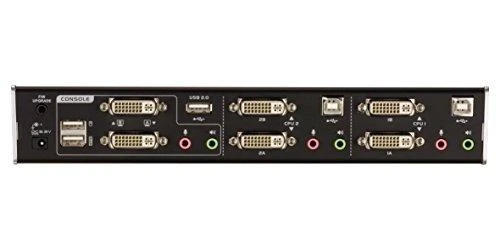 ATEN CS1642A-AT-G ATEN CS1642A 2 prievadų DVI dvigubo vaizdo USB 2.0 KVMP jungiklis, 2.1 erdvinis garsas