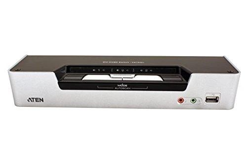 ATEN CS1642A-AT-G ATEN CS1642A 2 prievadų DVI dvigubo vaizdo USB 2.0 KVMP jungiklis, 2.1 erdvinis garsas