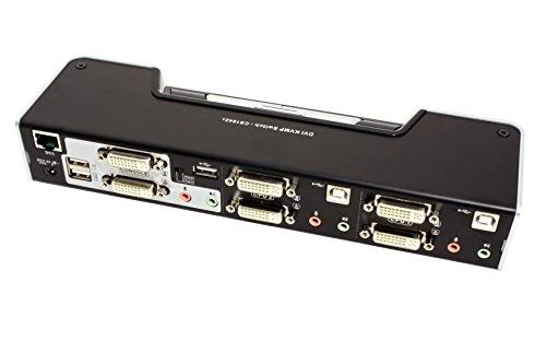 ATEN CS1642A-AT-G ATEN CS1642A 2 prievadų DVI dvigubo vaizdo USB 2.0 KVMP jungiklis, 2.1 erdvinis garsas