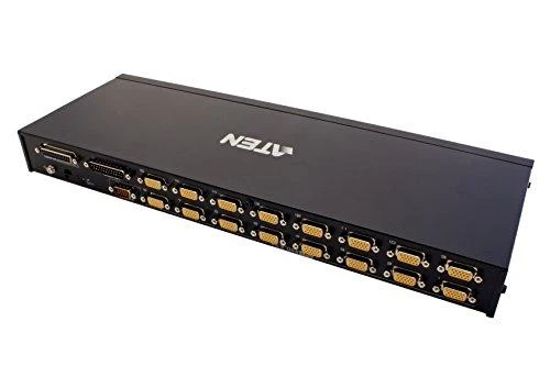 Aten | 16 prievadų PS/2-USB VGA KVM jungiklis su Daisy-Chain prievadu ir USB periferiniu palaikymu | CS1716A
