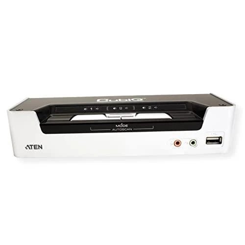 ATEN CS1792-AT-G ATEN CS1792 2 prievadų HDMI USB 2.0 KVMP jungiklis, 2x HDMI kabeliai, 2 prievadų šakotuvas, HD garsas