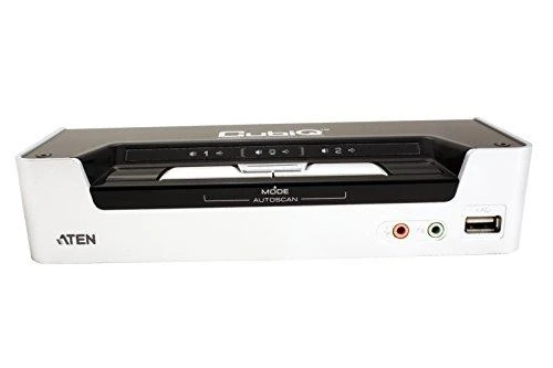 ATEN CS1792-AT-G ATEN CS1792 2 prievadų HDMI USB 2.0 KVMP jungiklis, 2x HDMI kabeliai, 2 prievadų šakotuvas, HD garsas