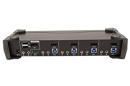 ATEN CS1924-AT-G ATEN CS1924 4 prievadų USB 3.0 4K DisplayPort KVMP jungiklis