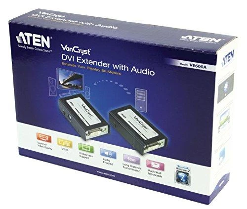 Aten DVI/Audio Extender (1920 x 1200@40m) VE600A-A7-G