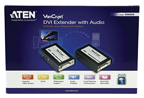 Aten DVI/Audio Extender (1920 x 1200@40m) VE600A-A7-G