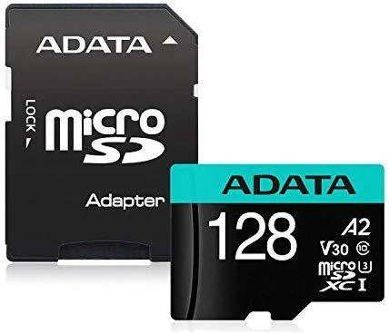 Atminties kortelė ADATA | Premier Pro | UHS-I U3 | 128 GB | micro SDXC | Flash atminties klasė 10 | su adapteriu