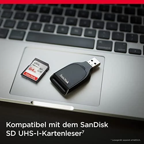 Atminties kortelė SANDISK MEMORY CARD SDXC 64GB UHS-I/SDSDUNB-064G-GN6IN
