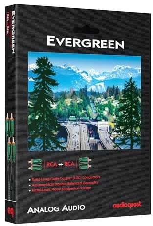 Audioquest Evergreen RR 0,6 m - garso kabelis 2 x RCA - 2 x RCA