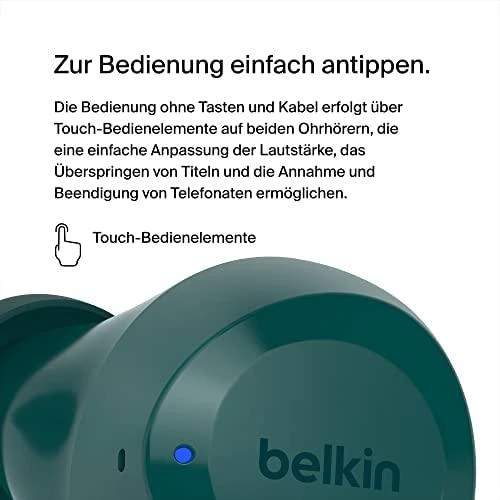Belkin SoundForm Bolt Ausinės Teal
