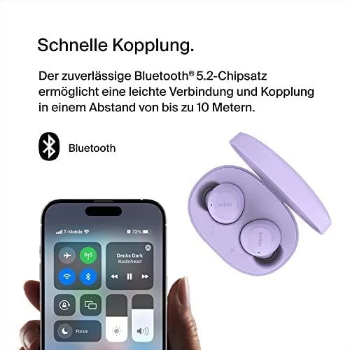 Belkin SoundForm Bolt Ausinės Lavender