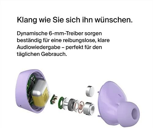 Belkin SoundForm Bolt Ausinės Lavender