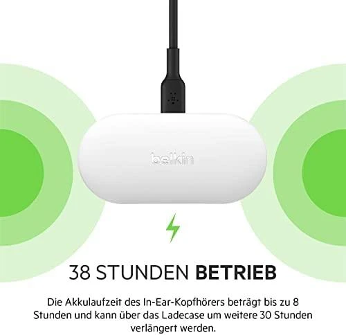 Ausinės Belkin Soundform Play baltas True Belaidės In-Ear AUC005btWH