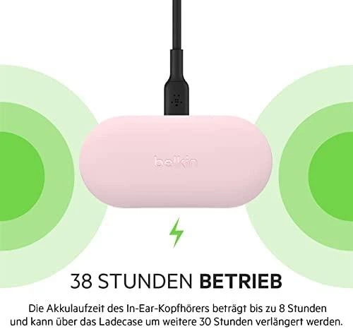 Belkin Soundform Play TWS rožinės ausinės