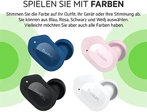 Belkin Soundform Play TWS rožinės ausinės