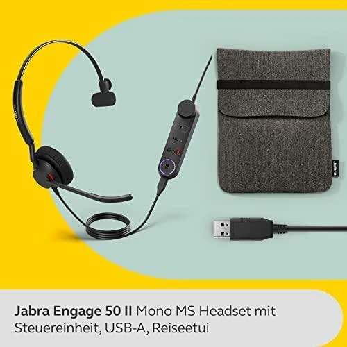 Ausinės JABRA ENGAGE 50 II LINK MONO - USB-A MS