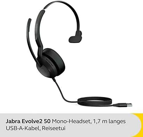 Jabra Evolve2 50 Mono ausinės su USB-A laidu